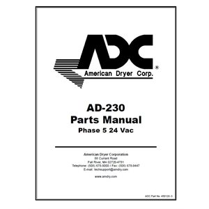 AD-230 PARTS MANUAL 24 VAC
