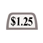 8 COIN $1.25 DECAL